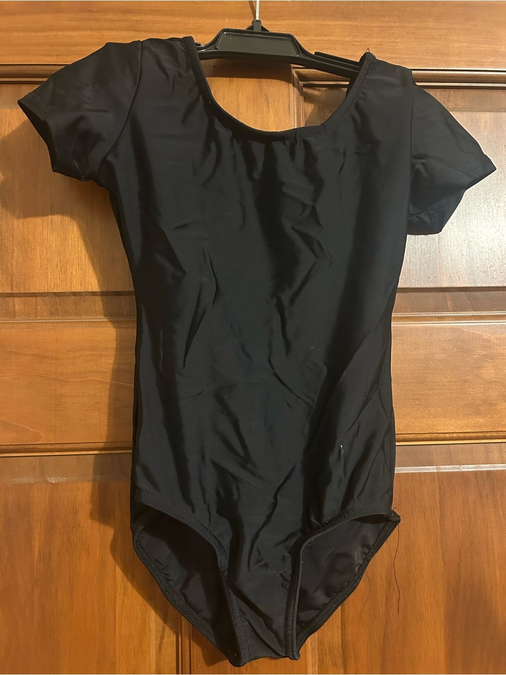 Kids Short-Sleeve Black One-Piece Bodysuit